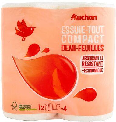 Essuie-tout demi-feuille, 2 plis