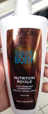Sublime Body Nutrition Royale Lait fondant hydratant