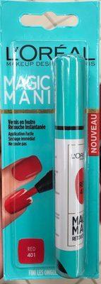 Magic Mani Vernis en feutre Red 401