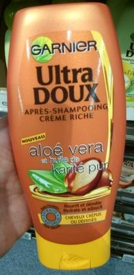 Ultra Doux Après-shampooing crème riche Aloé vera et huile de karité pur