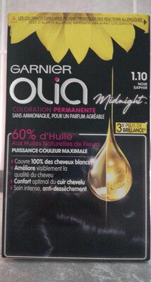 Olia Coloration Permanente Midnight Noir Saphir