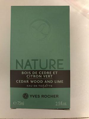 Nature Bois de cèdre et Citron vert