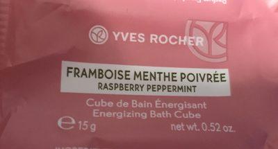 Cube de Bain énergisant Framboise Menthe poivrée