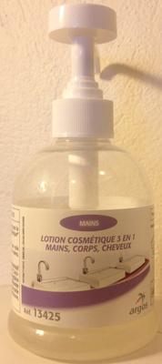 Lotion cosmétique 3 en 1 mains, corps, cheveux