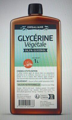 Glycérine végétale (99,5 Glycérol)