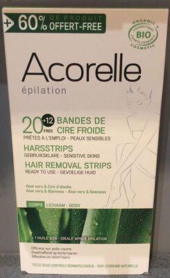 Bandes de Cire Froide - corps