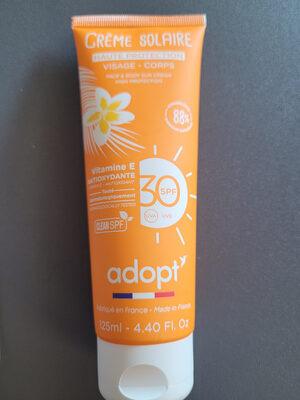 crème solaire - haute protection visage - corps