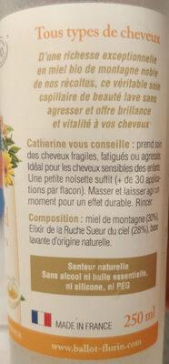 Shampoing Douceur de miel