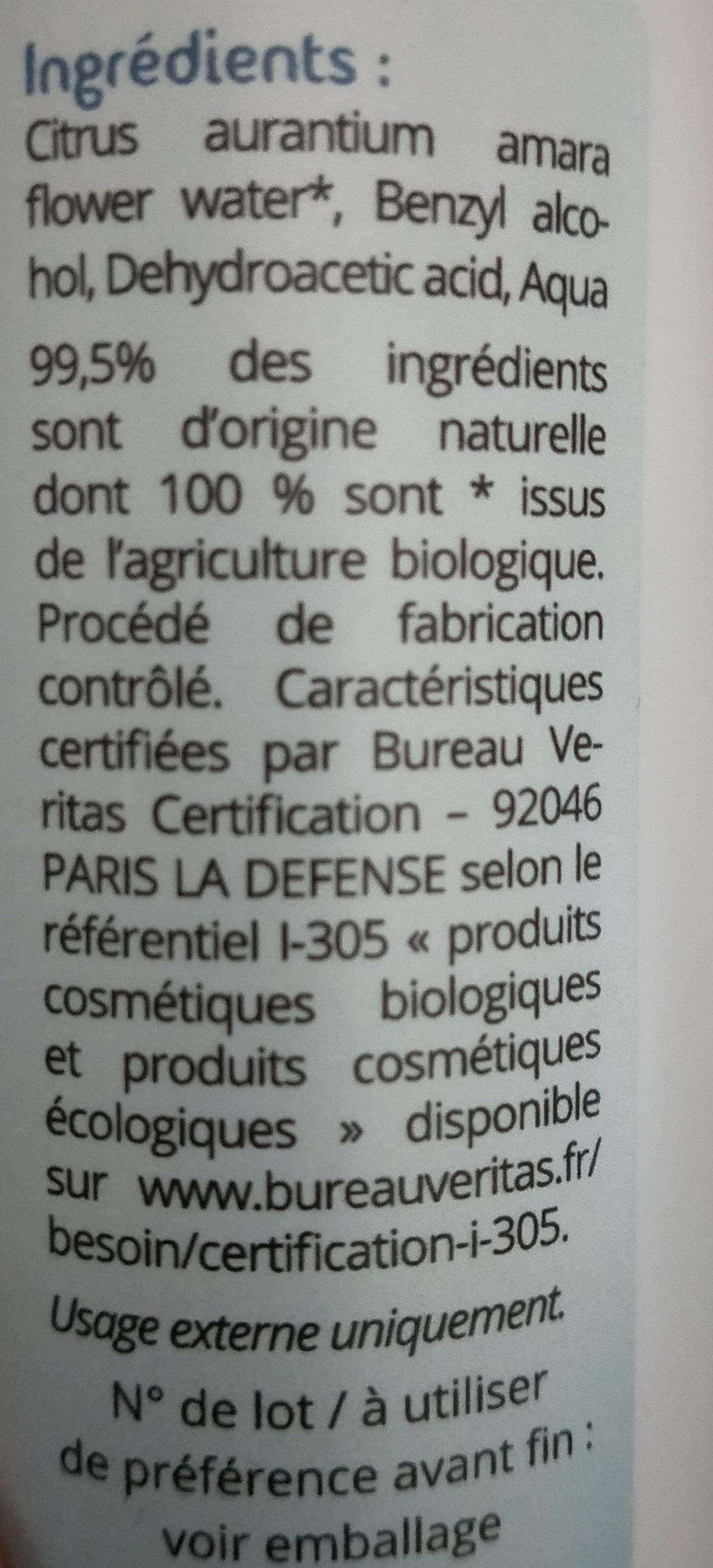 hydrolat fleurs d'oranger