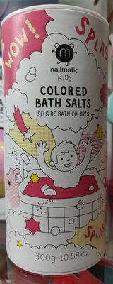 Sels de bain colorés rose