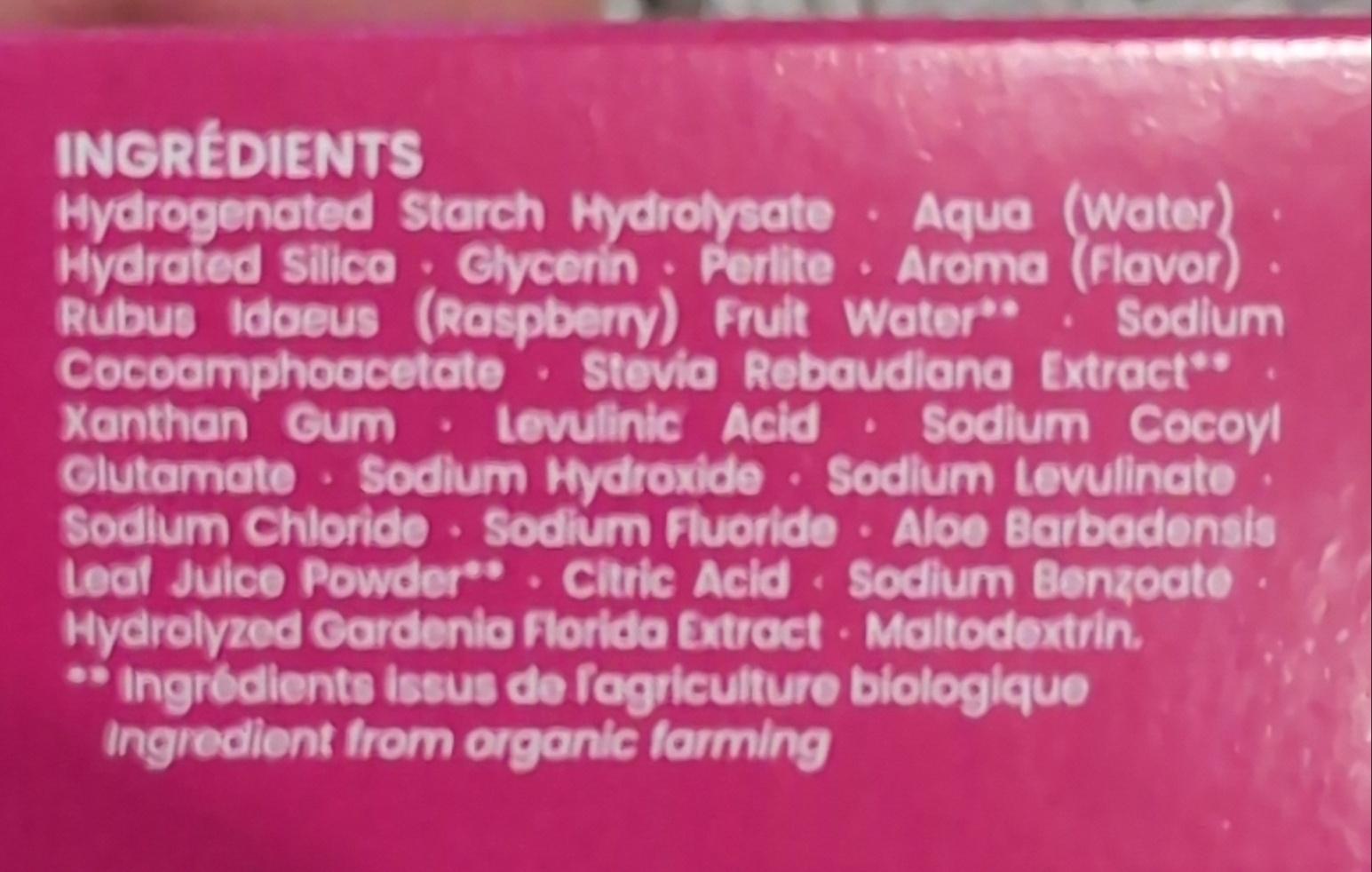 Dentifrice goût naturel fruits rouges enfants 4 ans+