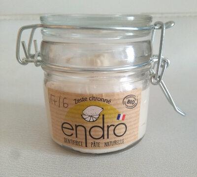 Dentifrice pâte naturelle zeste citronné