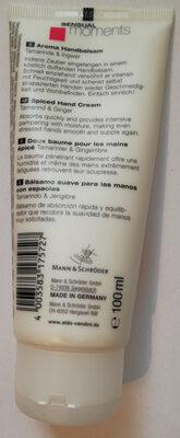 SENSUAL Aroma Handbalsam Hand Cream Tamarinde & Ingwer