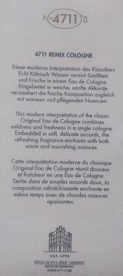 no 4711 Remix Cologne Anniversary Edition