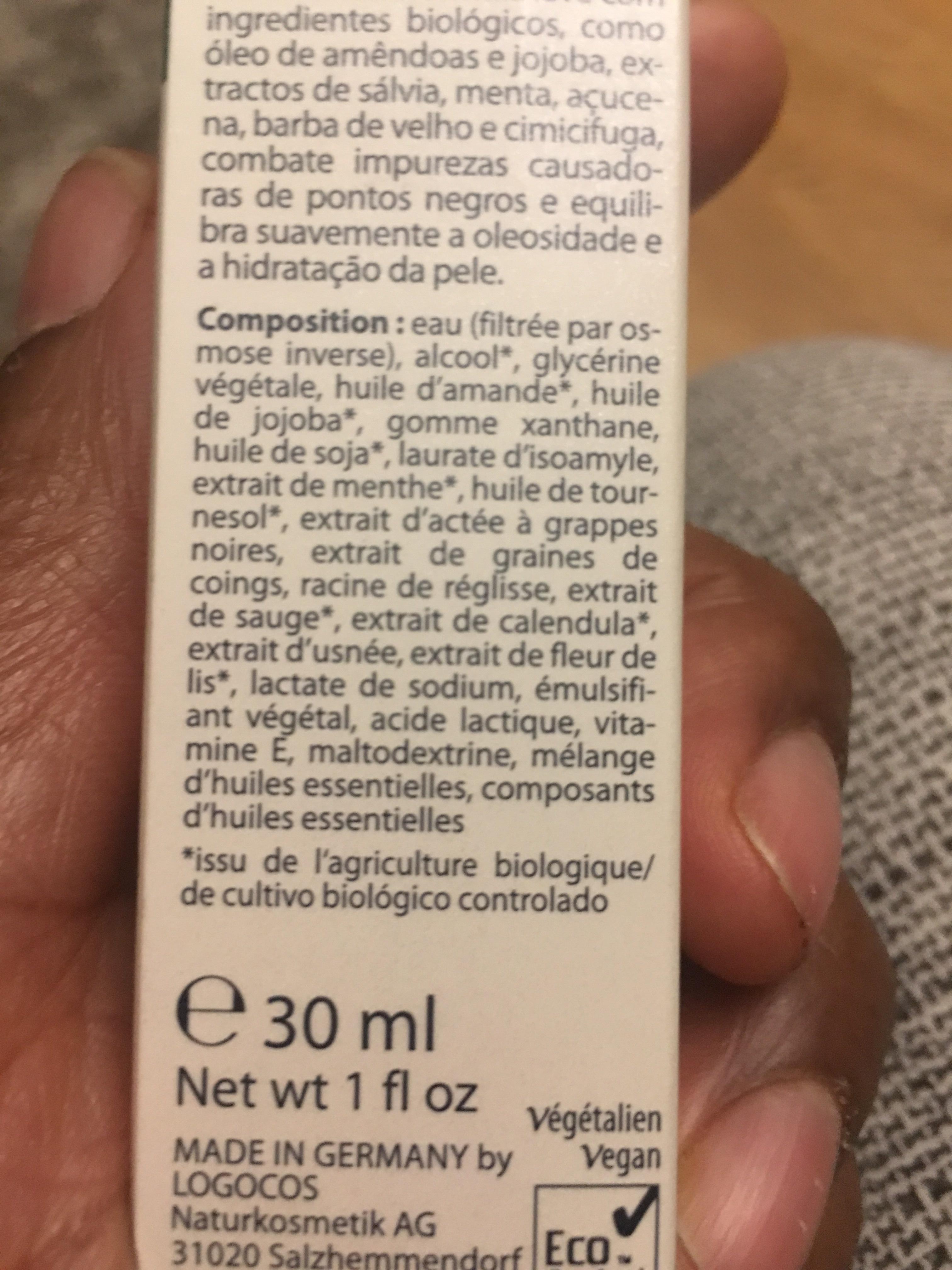 Fluide Hydratant Menthe Bio - 30 ML - Logona