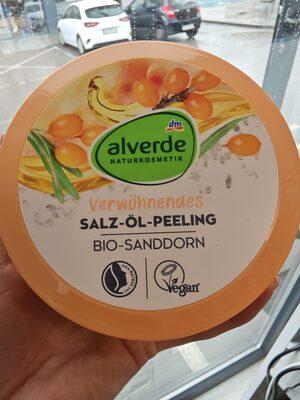 Verwohnendes salz-ol-peeling