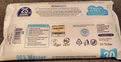 99% Wasser Feuchttücher