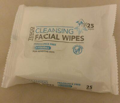 Cleansing facial wipes