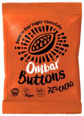Ombar Buttons 72% cacao