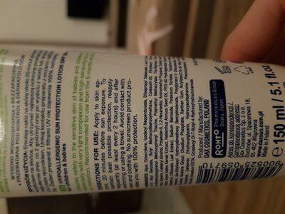 Hipoalergiczna emulsja do opalania spf 50+