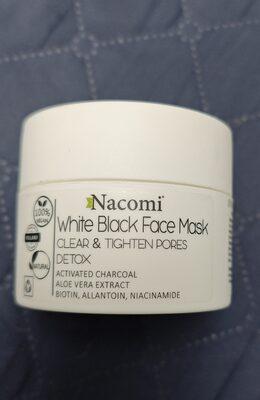 White Black Face Mask