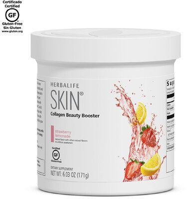 Colágeno Potenciador de Belleza Herbalife SKIN®: Limonada de Fresa Envase 6.03 Oz.