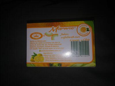 Jabón exfoliante con limón y chía