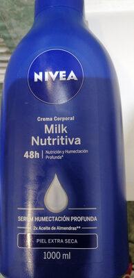 crema corporal milk nutritiva nivel