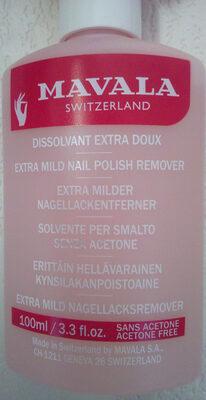 Dissolvant extra doux