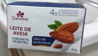 Sabonete Vegetal Leite de Aveia Óleo de Amêndoas