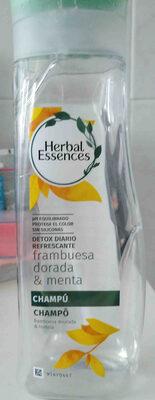 Champú frambuesa dorada y menta