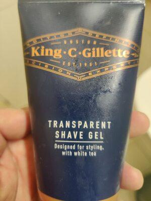 Transparent shave gel