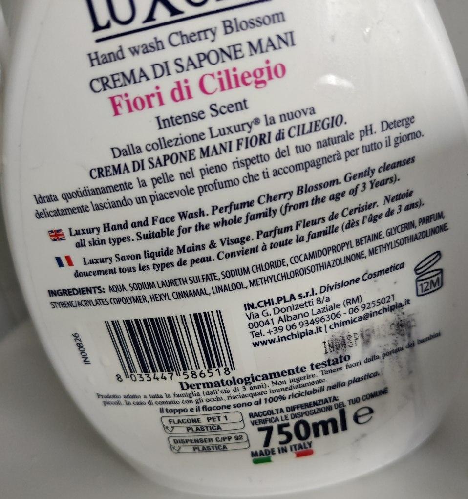 Luxury sapone liquido Fiori di Ciliegio