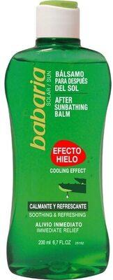Bálsamo después del sol efecto hielo