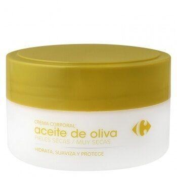 Crema corporal aceite oliva pieles secas muy secas