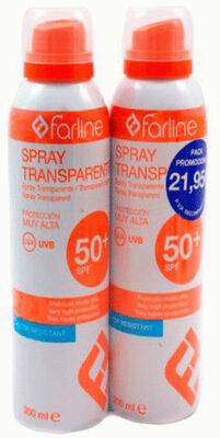 Spray transparente spf 50