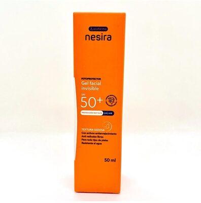 Gel facial invisible fotoprotector spf 50+