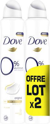 Dove zero original 2x200ml