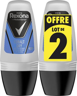 REXONA Men Anti-Transpirant Cobalt Dry Bille Lot 2x50ml