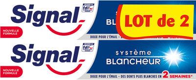 Signal Dentifrice Système Blancheur 2x75ml