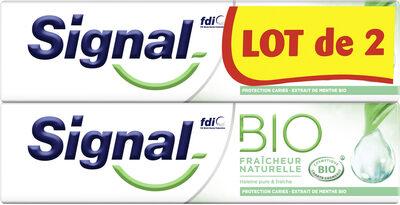 Signal Dentifrice Bio Fraîcheur Naturelle 2x75ml
