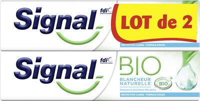 Signal Dentifrice Bio Blancheur Naturelle 2x75ml