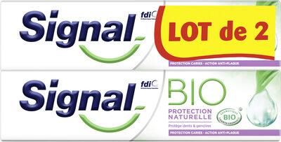 Signal Dentifrice Bio Protection Naturelle 2x75ml