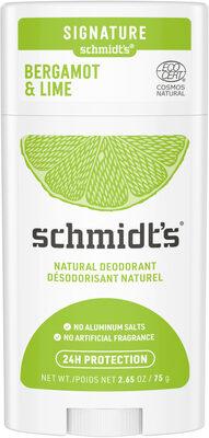 Schmidt's Déodorant Stick Signature Bergamote + Citron Vert 75g