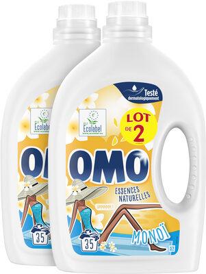 Omo Lessive Liquide Monoï Lot 2x1.925L - 70 Lavages