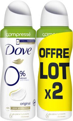 Dove zero original 2x100ml