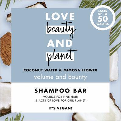 LOVE BEAUTY AND PLANET Shampooing Solide Vague Volumisante Eau de Coco & Fleur de Mimosa 90g