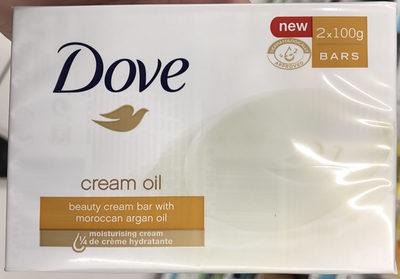 Cream Oil Beauty Cream Bar with Morrocan Argan Oil