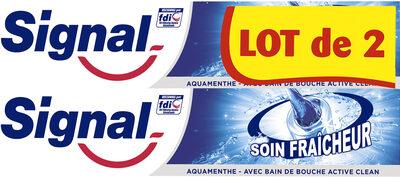 Signal Dentifrice Soin Fraîcheur Aquamenthe 2x75ml