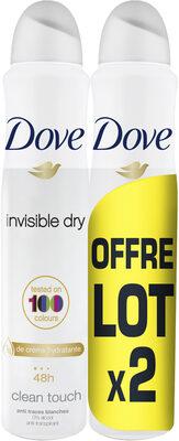 Dove Déodorant Femme Spray Anti Transpirant 48H Lot 2x200ml